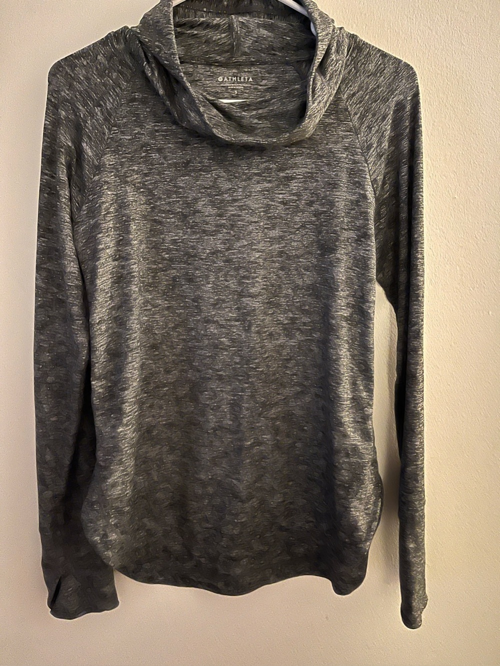 Athleta Women's Gray Cowl Neck Long Sleeve Sweater Small